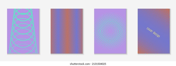 Poster design modern. Digital book, booklet, wallpaper, folder mockup. Orange and purple. Poster design modern with minimalist geometric lines and shapes.