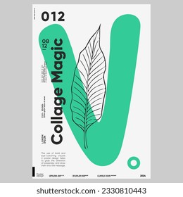 Poster design in modern style. Abstract typography poster design.  Poster, flyer. Modern vector abstract background. Cover design template. Party poster design. Creative artwork. 