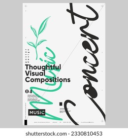 Diseño de afiches de estilo moderno. Diseño de afiches de tipografía abstracta.  Cartel, volante. Fondo abstracto vectorial moderno. Plantilla de diseño de portada. Diseño de afiches de partido. Obra de arte creativa. 