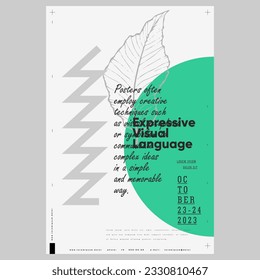 Poster design in modern style. Abstract typography poster design.  Poster, flyer. Modern vector abstract background. Cover design template. Party poster design. Creative artwork. 