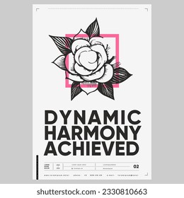 Poster design in modern style. Creative vector template. Book cover design modern. Event poster design. Marketing event banner template. Brochure template layout. Typography design.