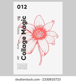 Poster design in modern style. Creative vector template. Book cover design modern. Event poster design. Marketing event banner template. Brochure template layout. Typography design.