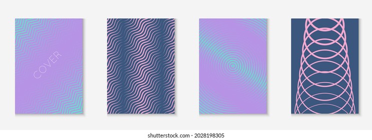 Poster design modern. Texture booklet, report, certificate, invitation concept. Purple and turquoise. Poster design modern with minimalist geometric lines and shapes.