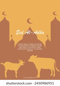 poster design for Muslim celebrations eid mubarak
