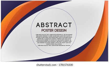 Poster design for official purposes with abstract design background 