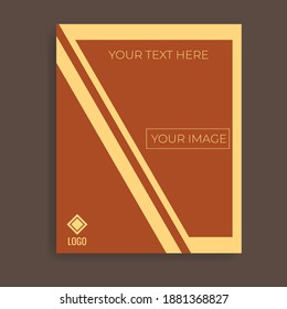 Poster design on light brown background. Great vector for sales promotion, product marketing, web banner, flyer, social media, online shop etc.