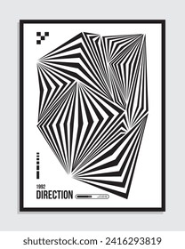 poster design pattern artwork illustration vector wall art, print art template editable