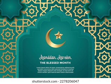 A poster design for ramadan kareem templates