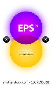 Poster design with simple geometric shapes in modern minimalism style. Abstract background template