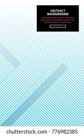 Poster design with straight geometric lines in modern minimalism style. Abstract background template