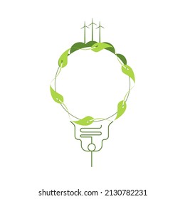 Poster design for sustainable living. ESG, green energy and sustainable industry. The concept of environmental, social and corporate governance, the development of alternative energy sources.