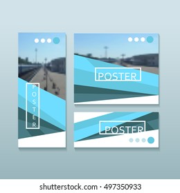 Poster design template, Brochure cover for publication, infographic and other materials. Brochure cover. Brochure design. Brochure with photo