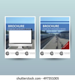 Poster design template, Brochure cover for publication, infographic and other materials