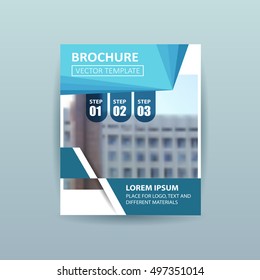 Poster design template, Brochure cover for publication, infographic and other materials. Brochure cover. Brochure design. Brochure with photo