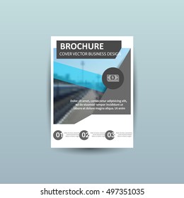 Poster design template, Brochure cover for publication, infographic and other materials. Brochure cover. Brochure design. Brochure with photo