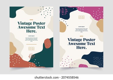 Plantillas de diseño de afiches. espacio de diseño de portada del folleto del folleto del cartel para el fondo de la foto, plantilla de ilustración del vector en tamaño A4