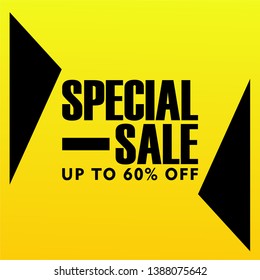 The poster design that reads Special Sale is very suitable for the sale and marketing of your store. Vector EPS 10.
