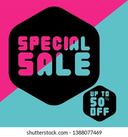The poster design that reads Special Sale is very suitable for the sale and marketing of your store. Vector EPS 10.