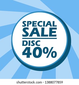 The poster design that reads Special Sale is very suitable for the sale and marketing of your store. Vector EPS 10.