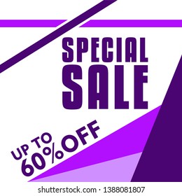 The poster design that reads Special Sale is very suitable for the sale and marketing of your store. Vector EPS 10.