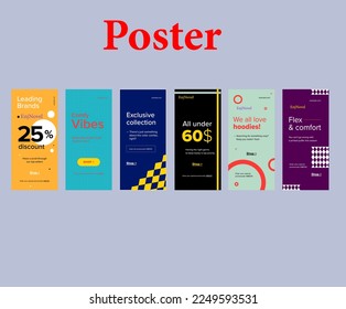 Poster Design, Time Line, Promotion, Advertising, Banner