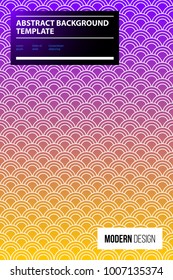 Poster design with traditional oriental pattern in modern style. Abstract background template