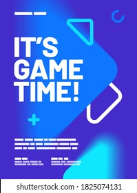 Poster design with triangular shapes for sport event, competition or championship. Sport background.