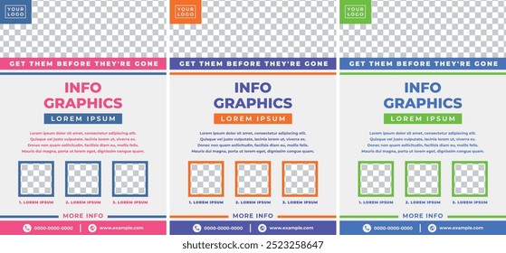Diseño de carteles para varias promociones