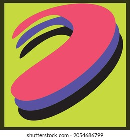 diseño de afiches, vector, logotipo de marca en un fondo amarillo