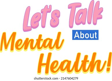 Diseño de afiches con palabras sobre la ilustración de la salud mental