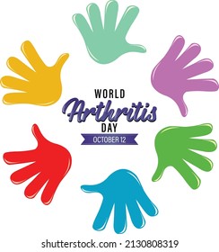 Poster design for world arthritis day illustration