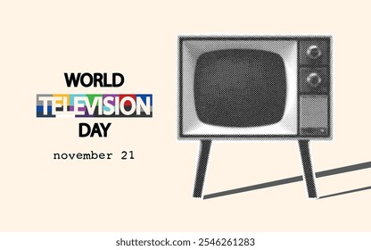 Poster design for World television day. 