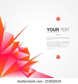 Poster design with your text, minimal abstract background,  Eps 10 stock vector illustration
