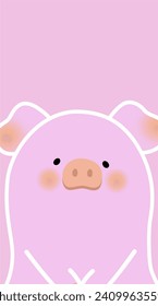 poster display cute piglets and pig character vector