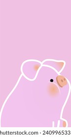 poster display piglets vector design