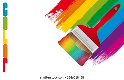 Poster für DIY Shop zu fördern eine große Auswahl an Farben für Ihr Haus.