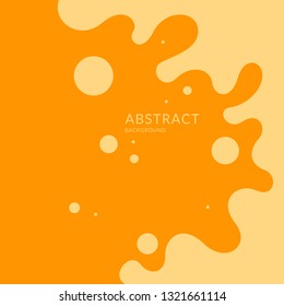 Poster with dynamic waves. Vector illustration in minimal flat style