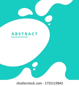 Poster with dynamic waves. Vector illustration in minimal flat style. Abstract background.