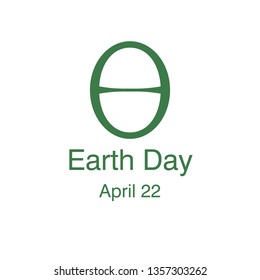 Poster of Earth Day event. Vector illustration in flat style.