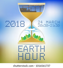 a poster of earth hour