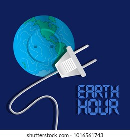 a poster of earth hour