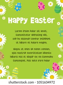 Poster Of Easter Eeg Cute Background