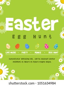 Poster of easter eeg cute background