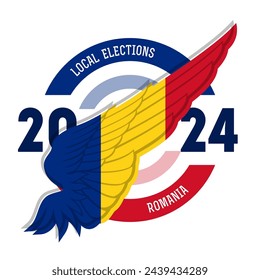 The poster of the election campaign. Local elections are set to be held in Romania in 9 June 2024.