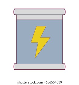 poster with energy hazard symbol