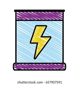 poster with energy hazard symbol