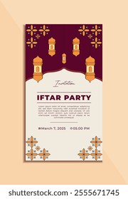 a poster for an event called the iftar party ramadan	
