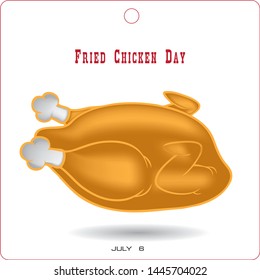 Poster for the event in July - Fried Chicken Day