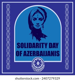 Poster for the event Solidarity Day of Azerbaijanis