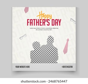 a poster for a Father's Day with a picture of a father and his child